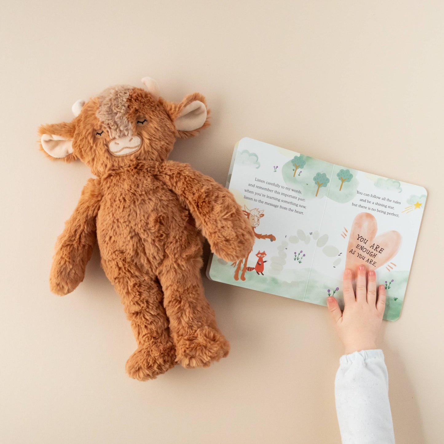 Slumberkins Inc. - Yak's Self-Acceptance Plush Snuggler Set - with 2 books!
