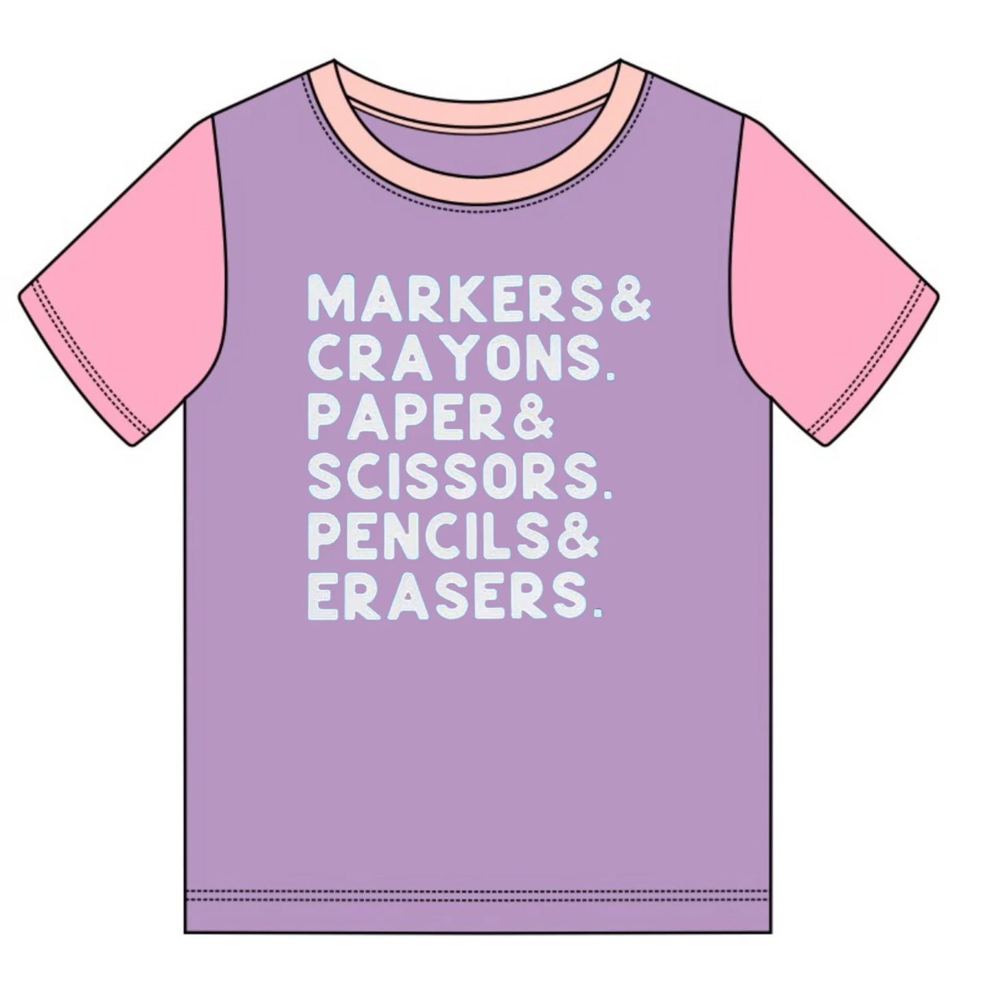 School List Back to School T-shirt