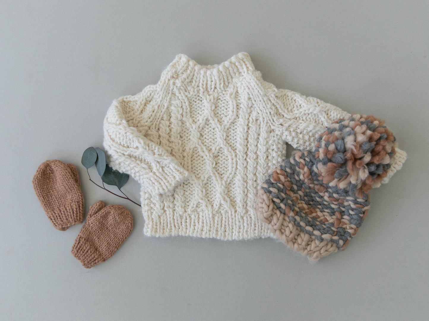 Fisherman Sweater, Cream Baby Kids Clothing Winter Apparel