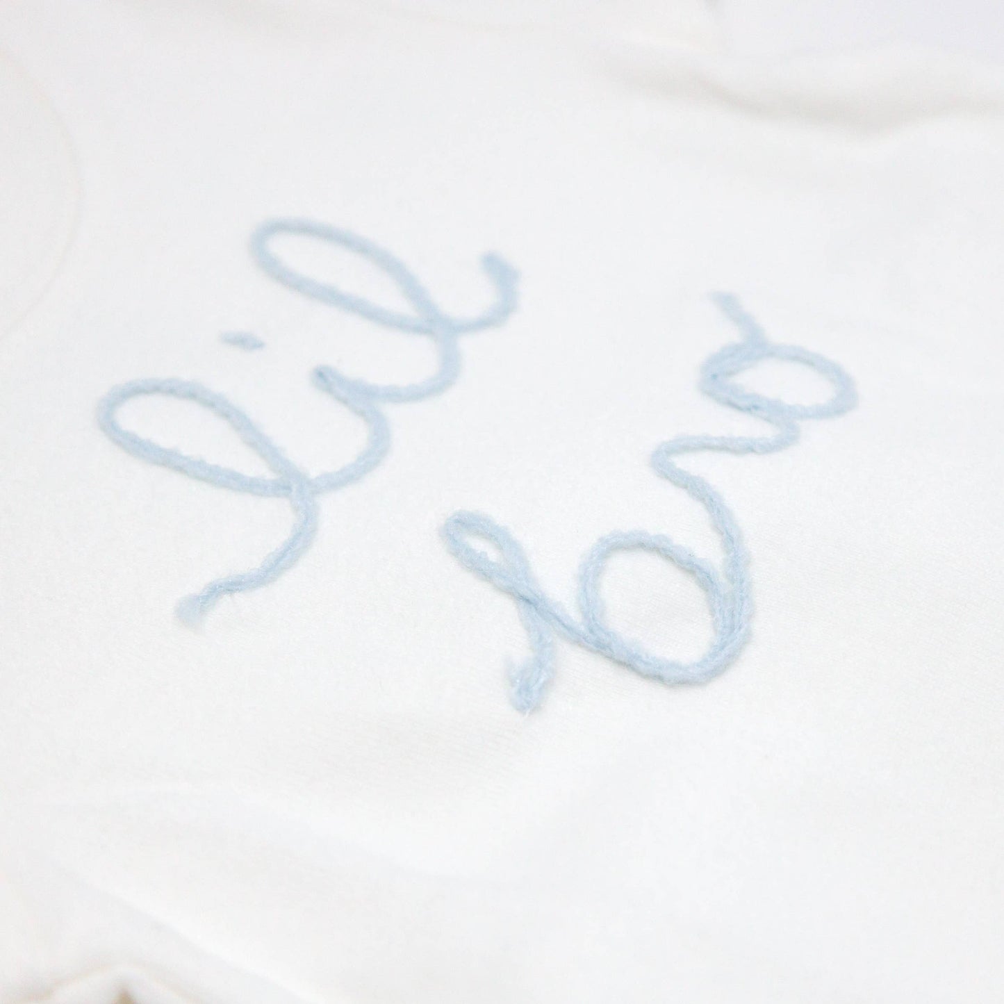 "lil bro" Sky Blue Embroidered 2PC Set