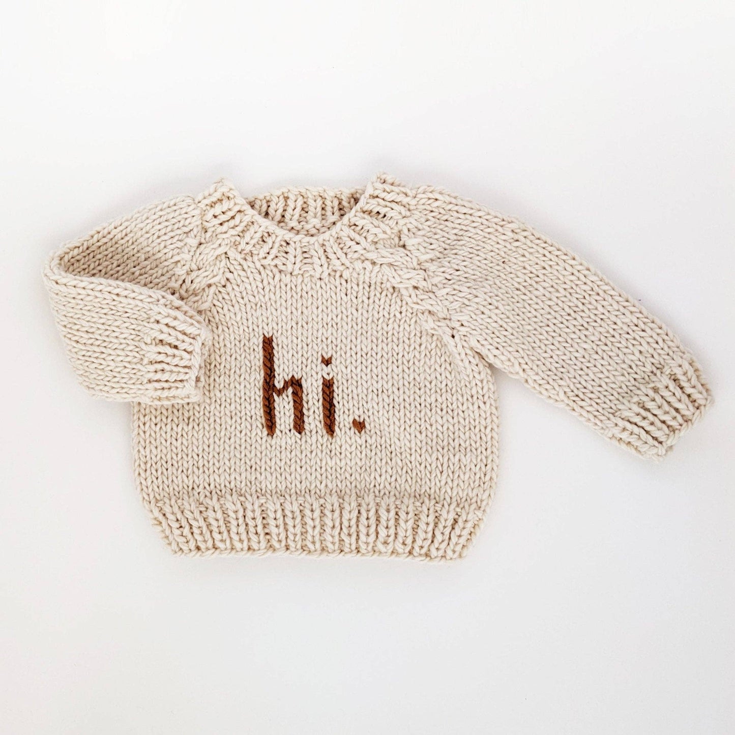 Huggalugs - Hi. Pecan Crew Neck Sweater Baby & Toddler