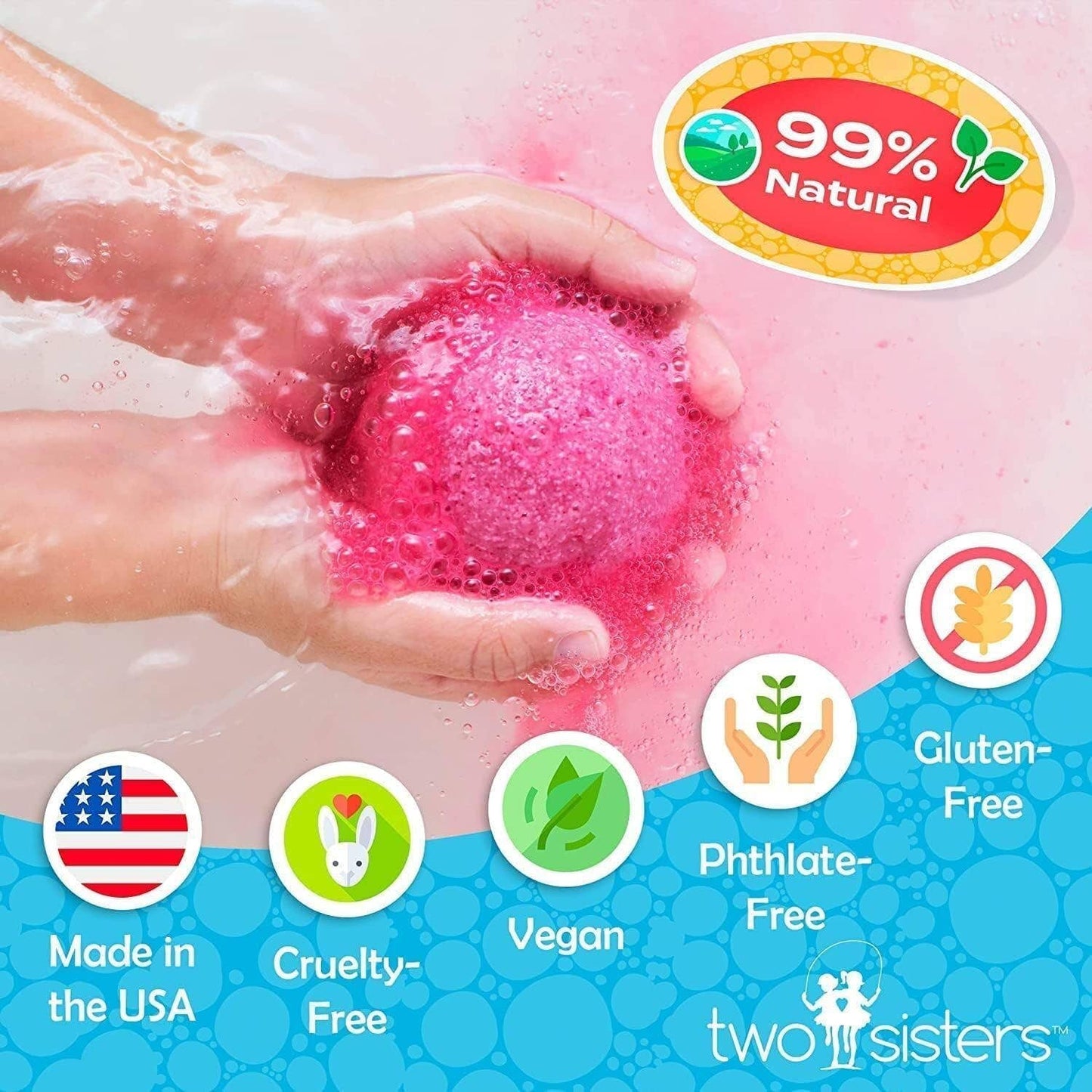 Unicorn Kids Bath Bombs Gift Set with Toys Inside