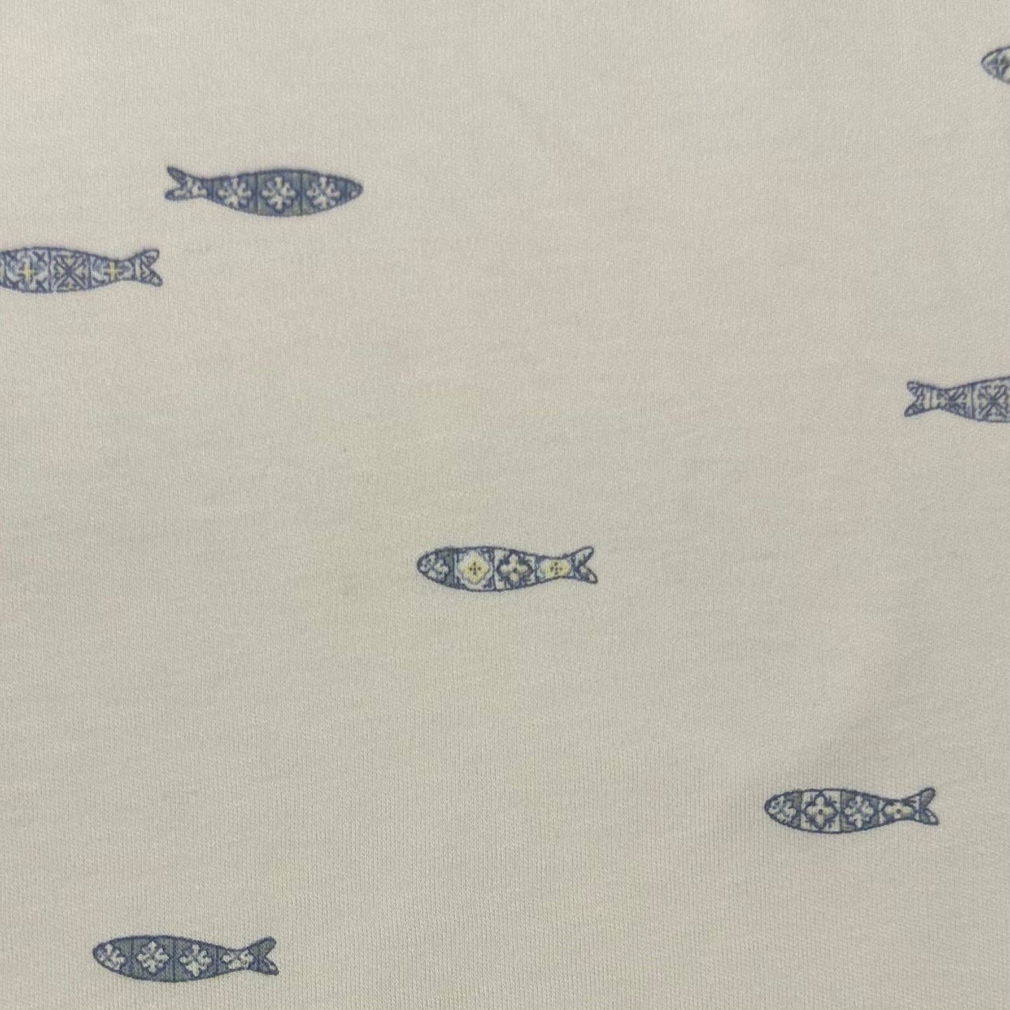 Colored Organics - Organic Reef Short Sleeve Henley - Fish / Marino + Rain