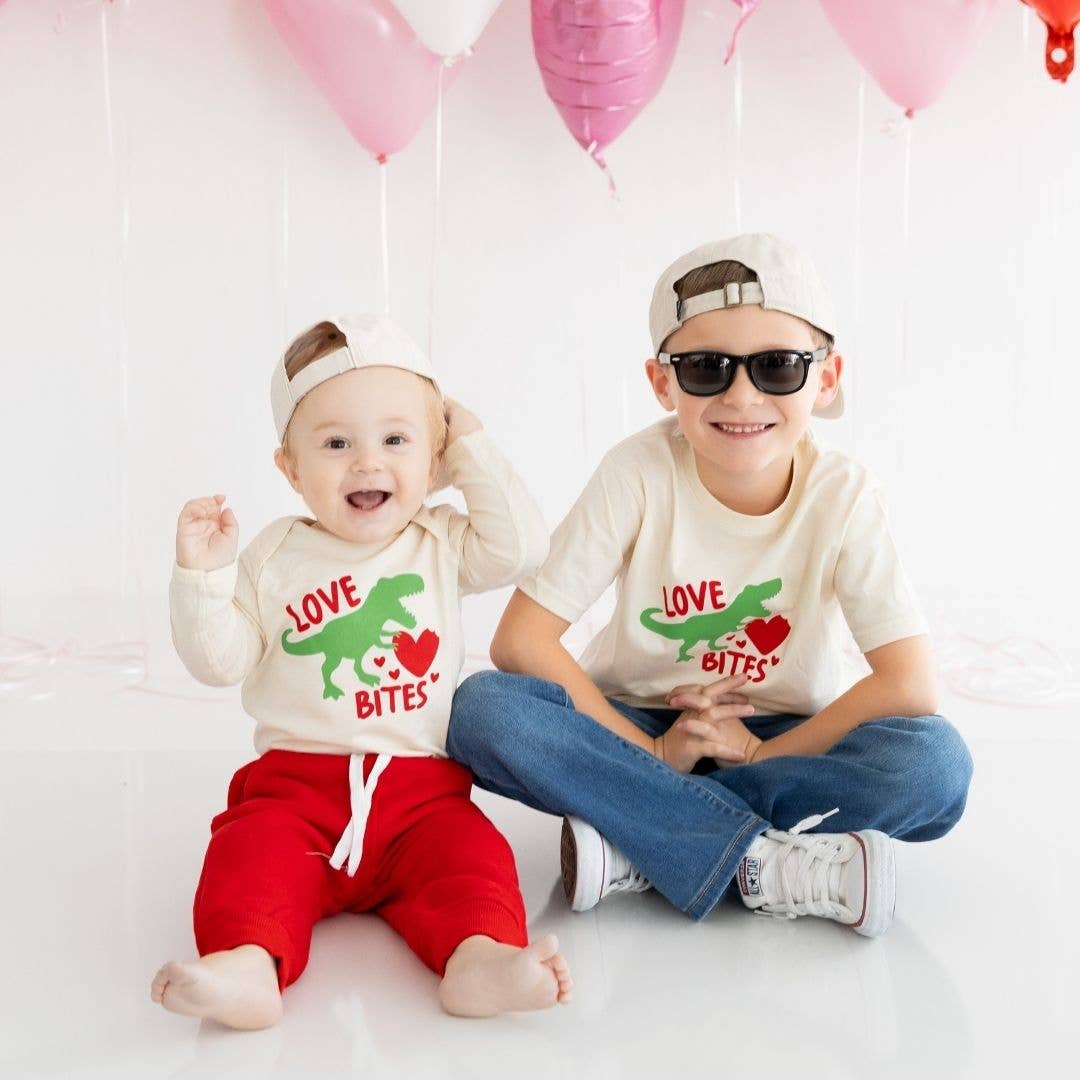 Love Bites Valentine's Day Long Sleeve Bodysuit