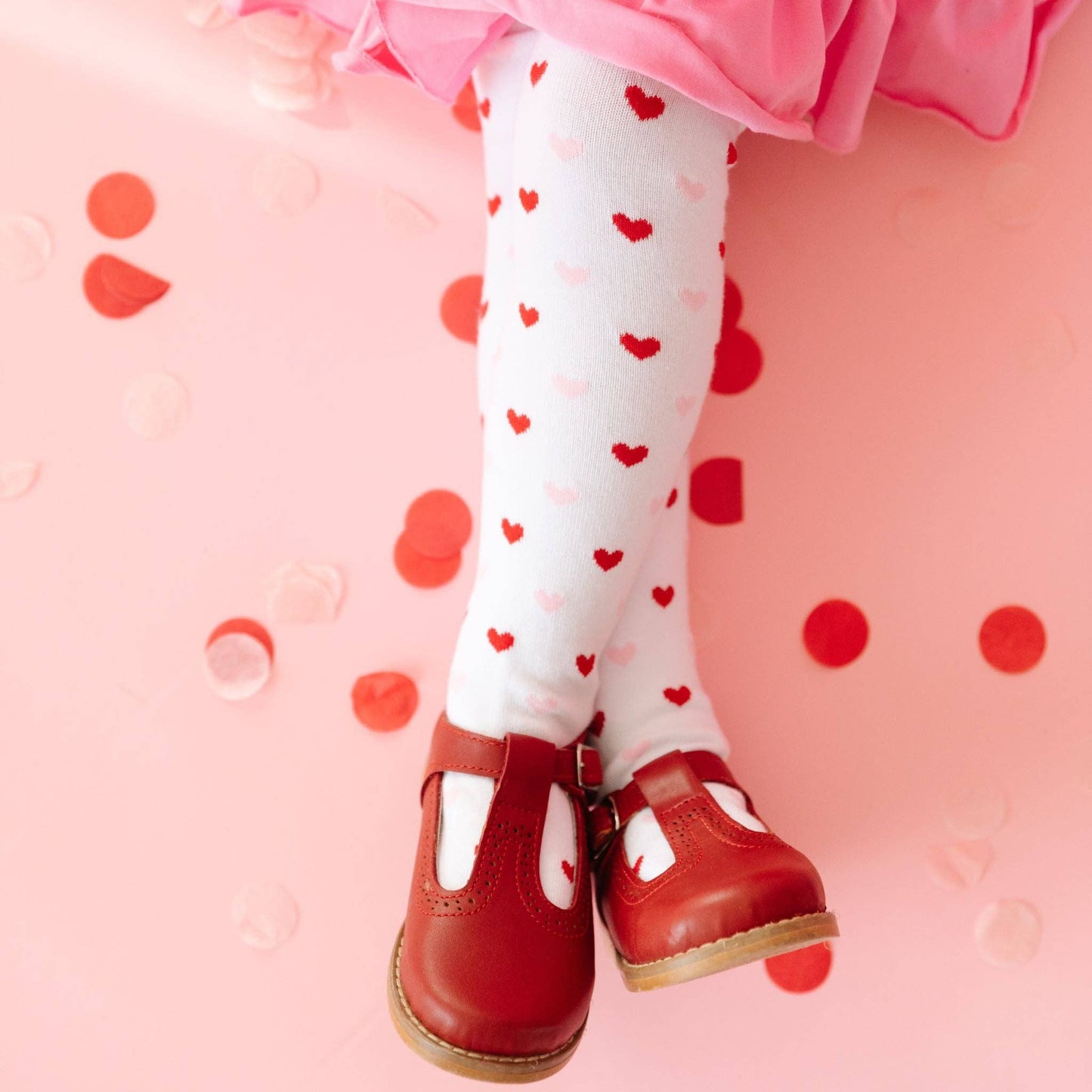 Little Stocking Co. - Heart Knit Tights
