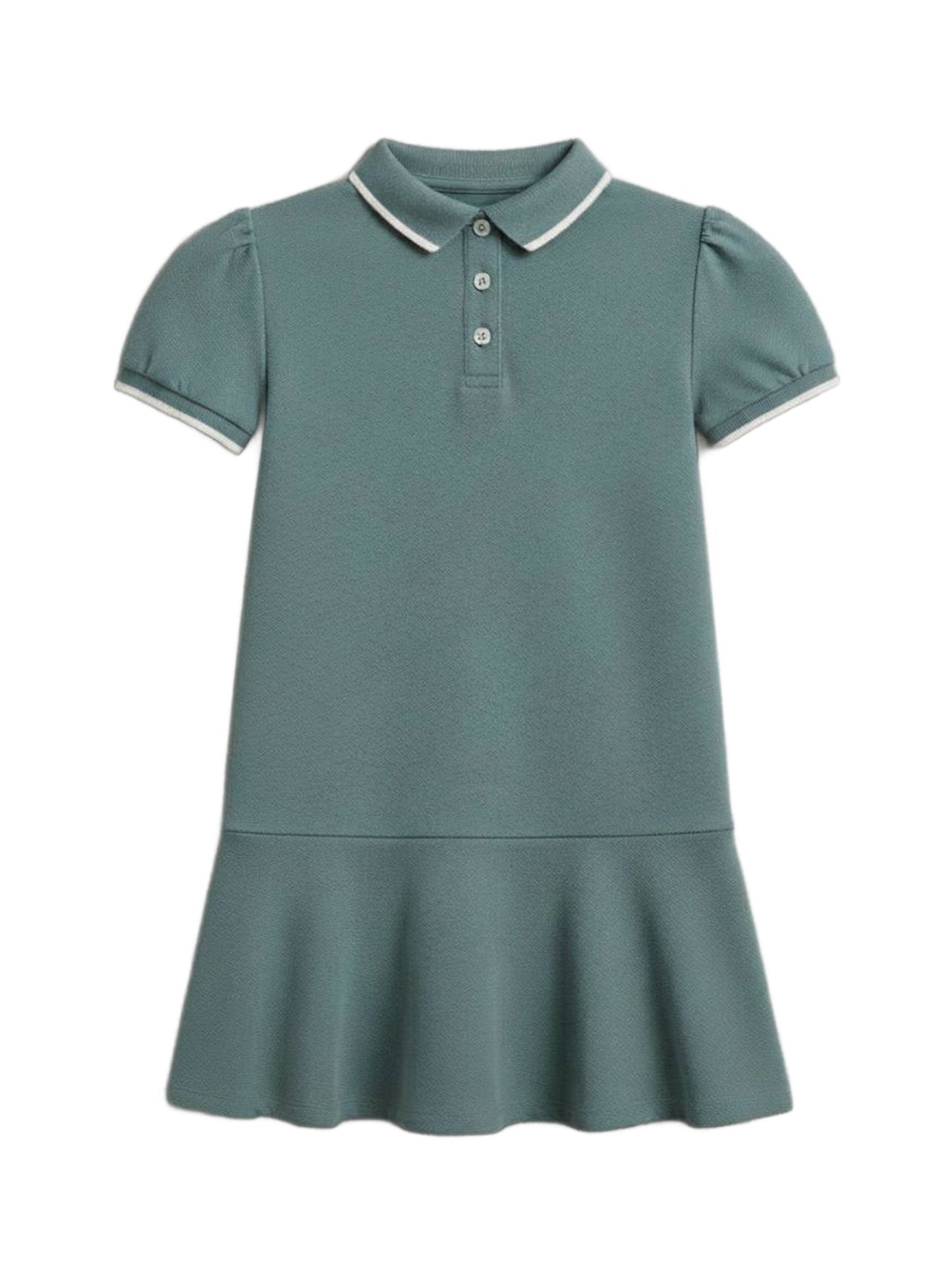 Colored Organics - Betsy Pique Polo Dress - Laguna