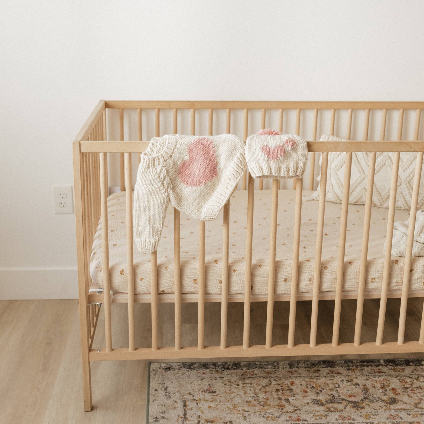 Sweetheart Knit Beanie Hat Rosy