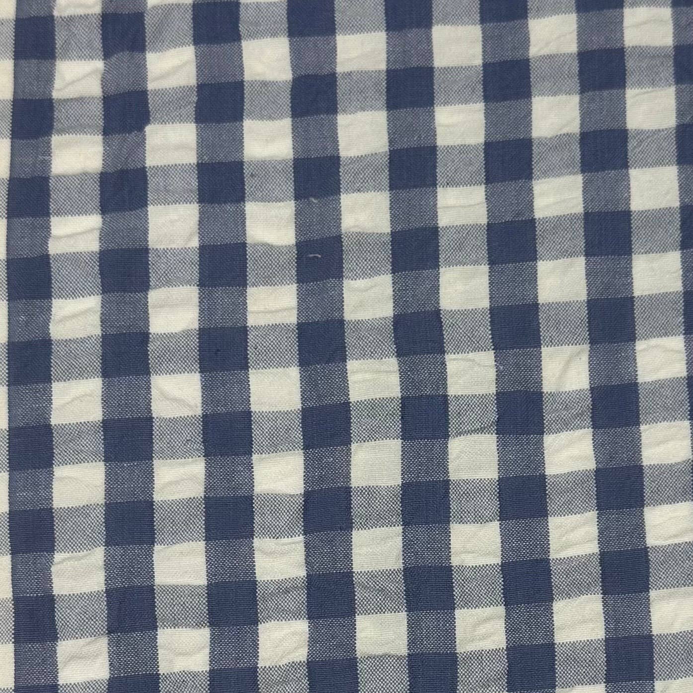 Organic Baby & Kids Seersucker Bow Clip - Marino Gingham