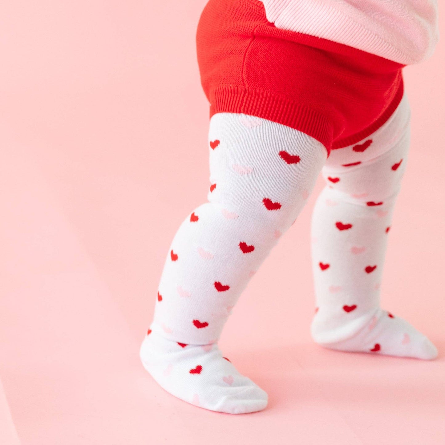 Little Stocking Co. - Heart Knit Tights