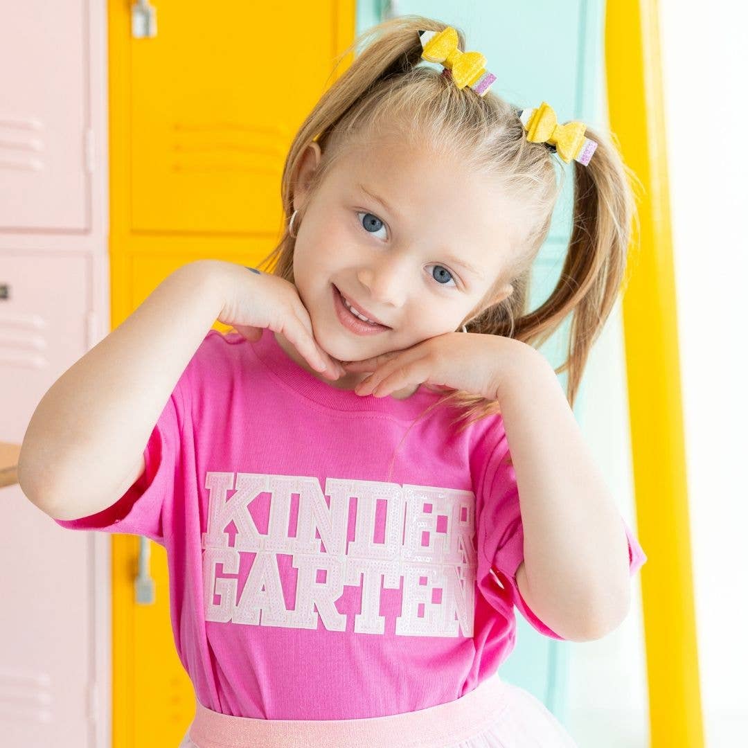Back To School Pencil Bow Clip Set