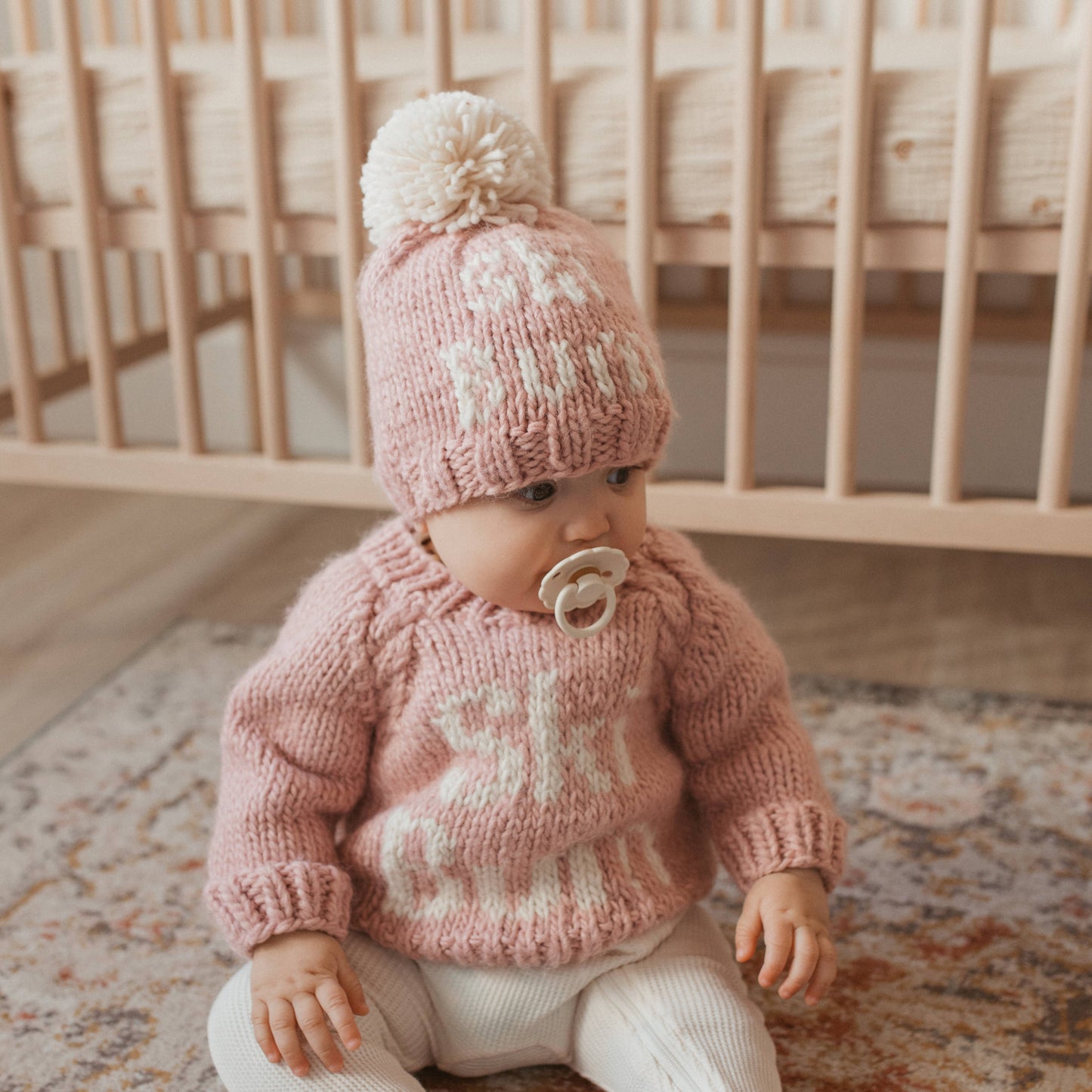 Ski Bum Rosy Crew Neck Sweater Baby & Toddler