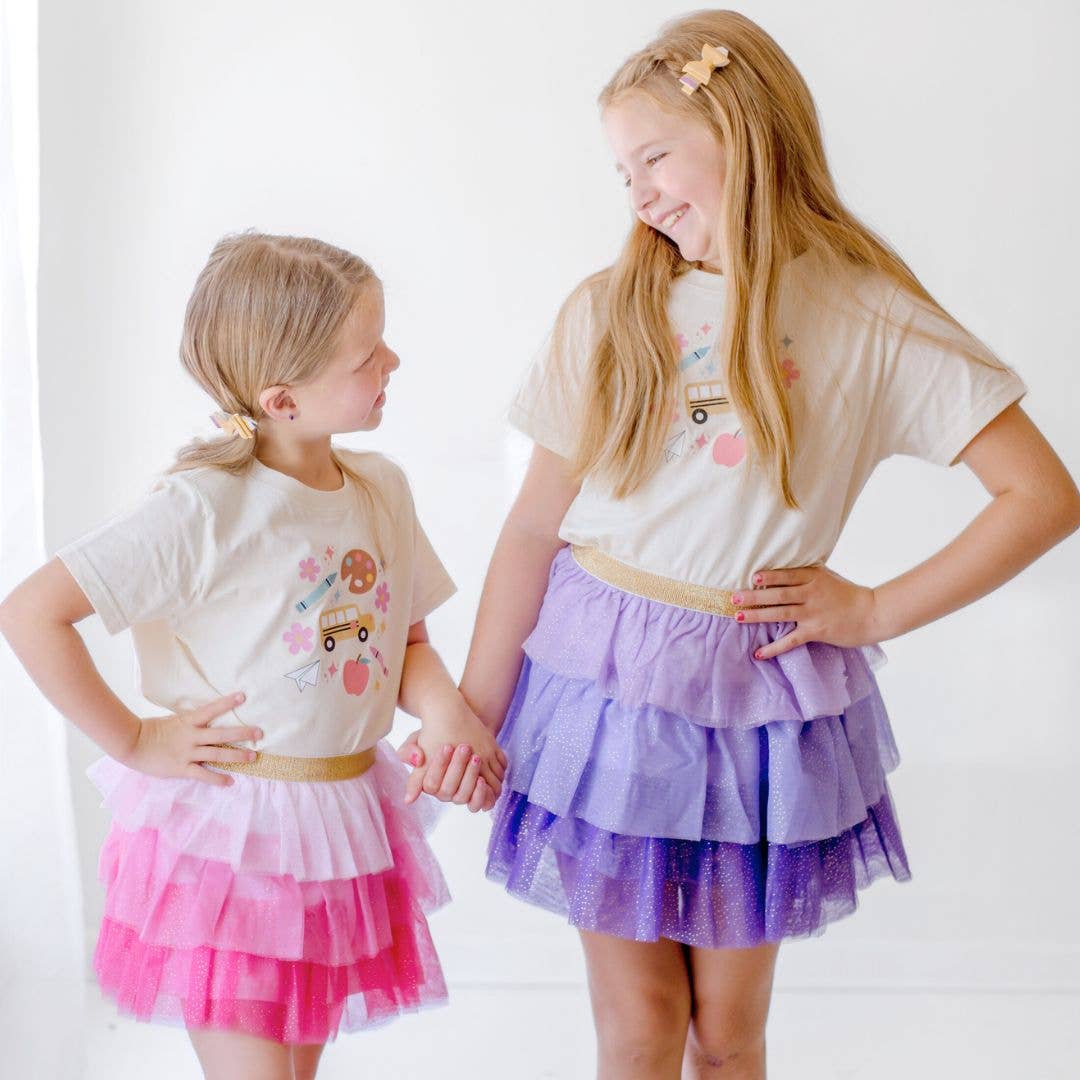 Back To School Pencil Bow Clip Set