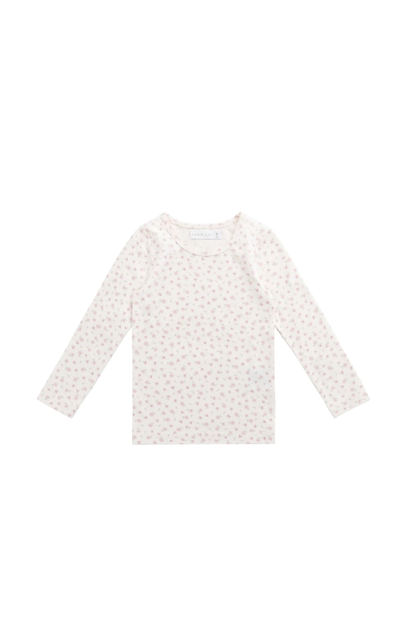 Organic Cotton Long Sleeve Top - Victoria Blush