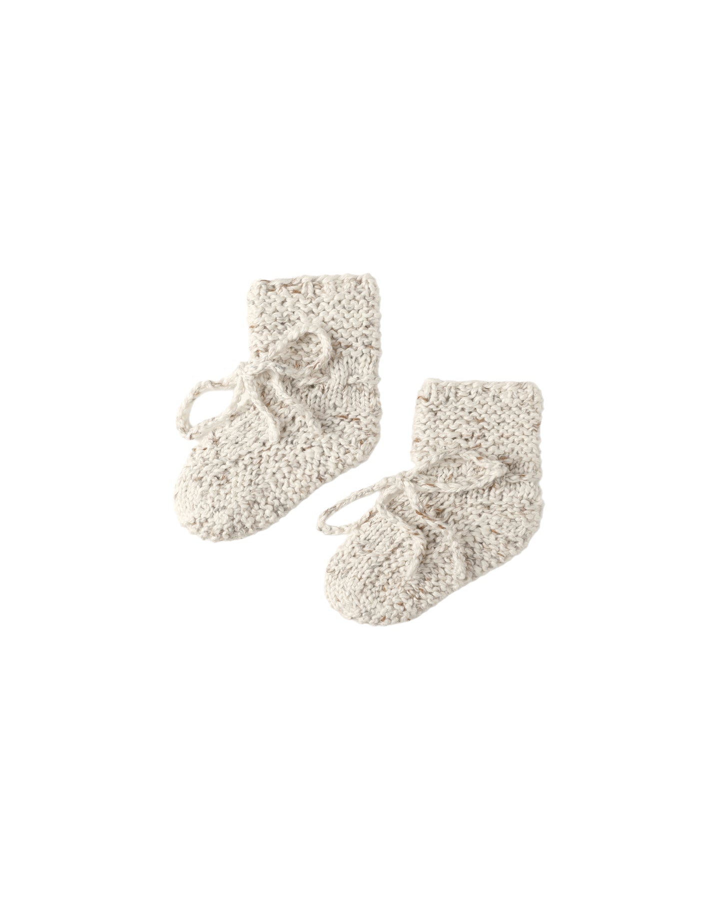 KNIT BOOTIES || HEATHERED BLUE