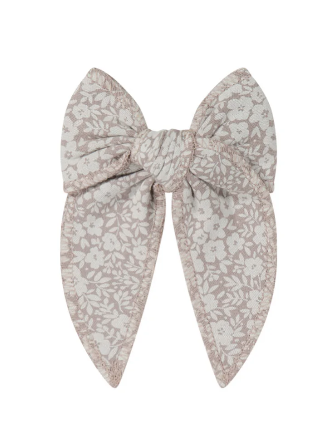 Greta Floral Bark Organic Cotton Bow