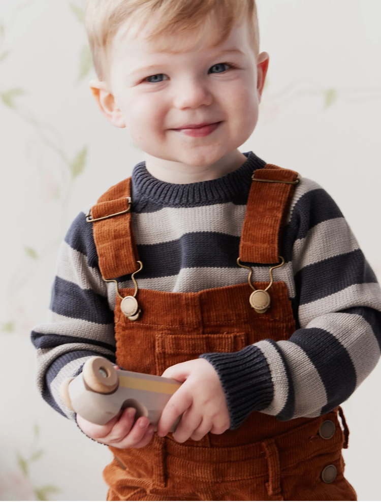 Ink Stripe Charles Knitted Jumper