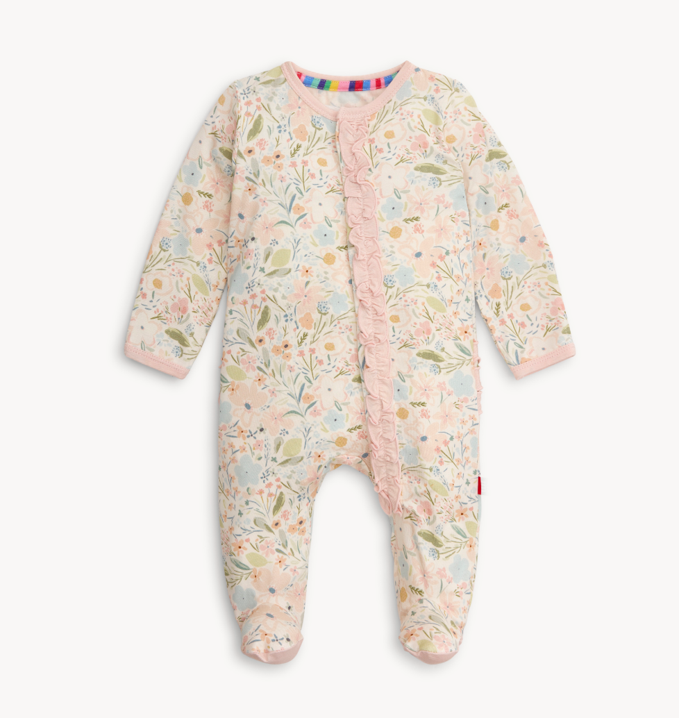 Charlotte Modal Footie With Ruffle