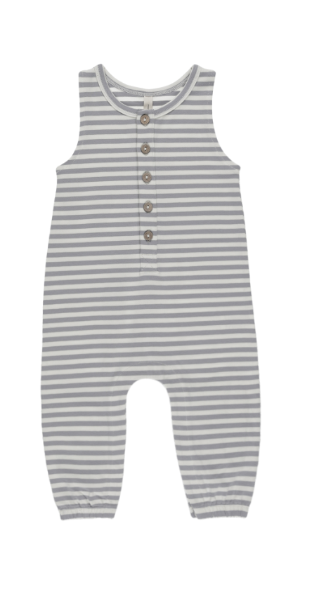 SLEEVELESS JUMPSUIT || BLUE STRIPE