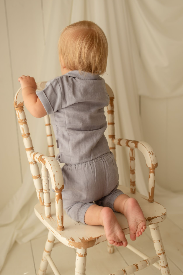 Organic Muslin S/Sleeve Overall