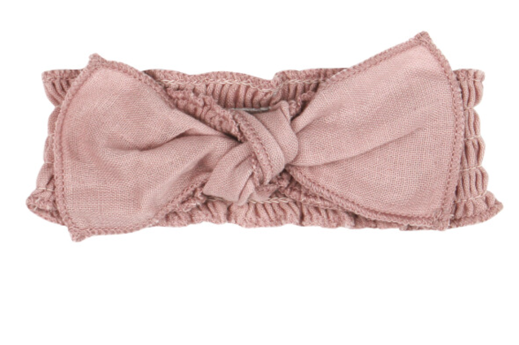 Organic Muslin Smocked Headband