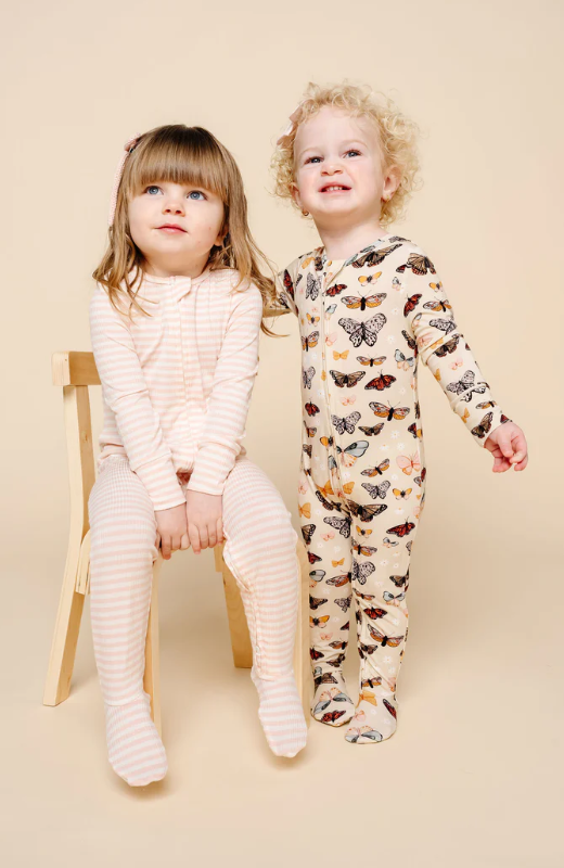 Harper Ribbed Zipper Footies