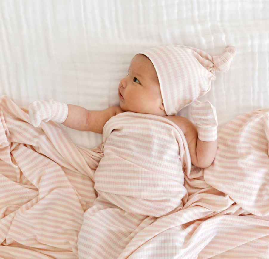 Harper Ribbed Swaddle Blanket