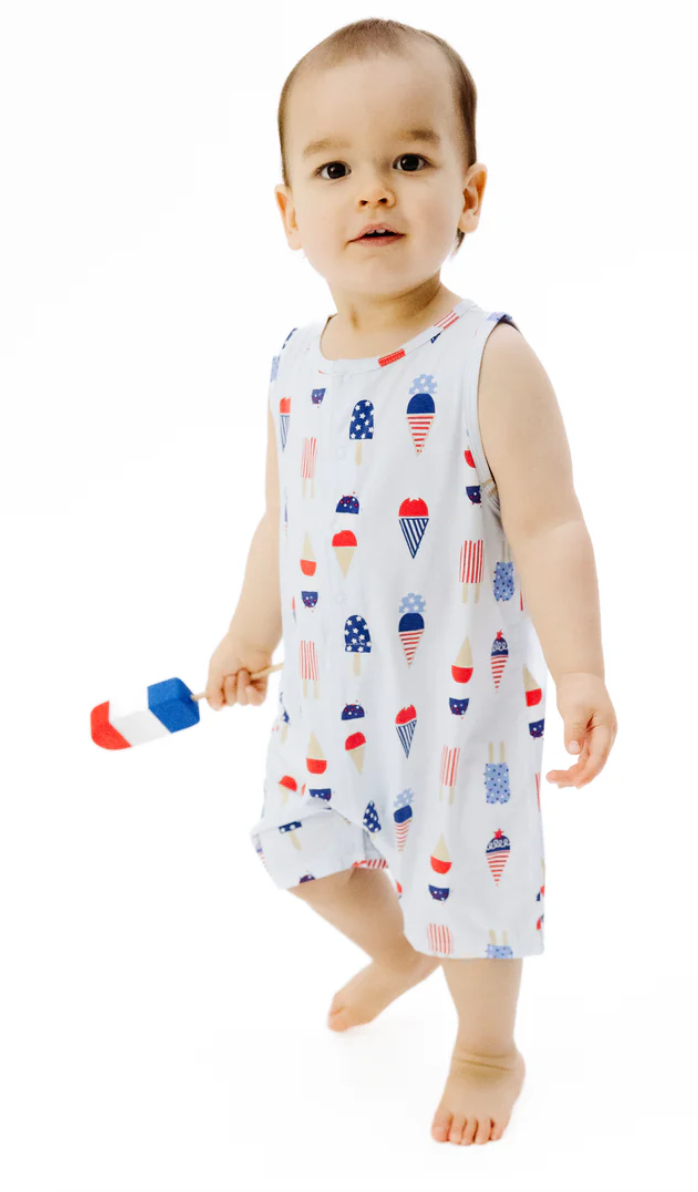American Ice Cream Sleeveless Shortie Romper