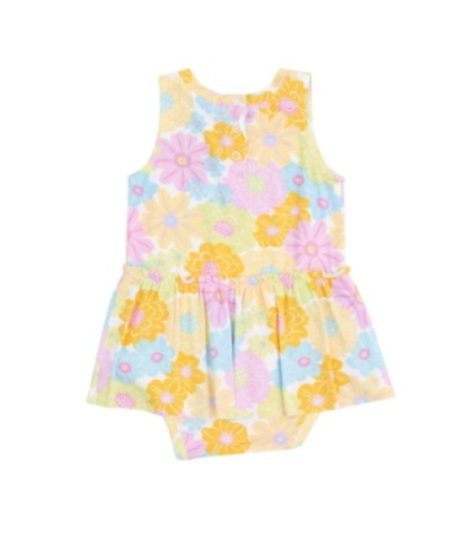 Sunny Dahlias Bodysuit W/ Skirt