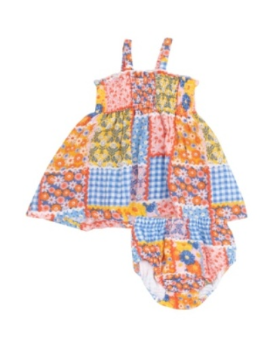 Ric Rac Patchwork Smocked Top & Bloomer