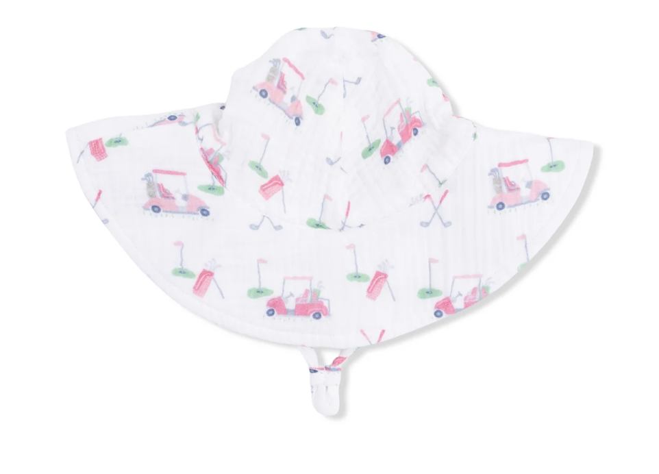 Baby Golf Carts Pink - Wide Brim Sun Hat