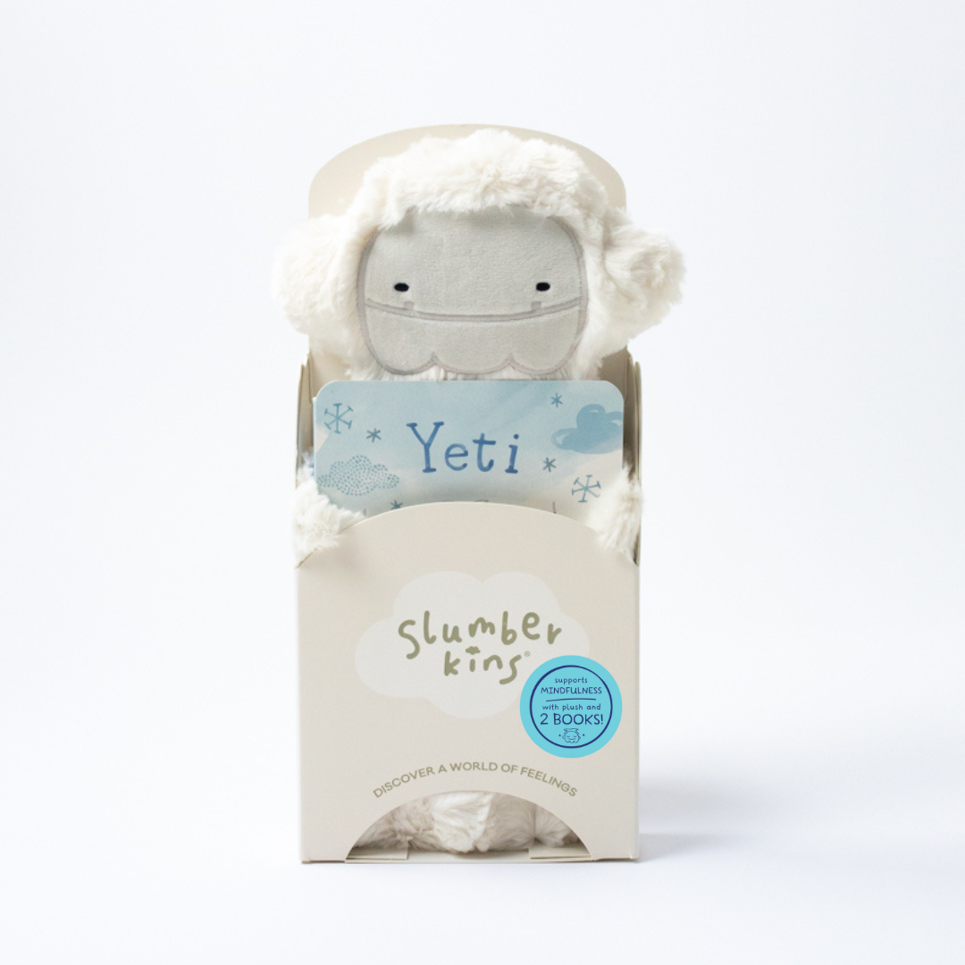 Slumberkins Inc. - Yeti's Mindfulness Plush Snuggler Set - with 2 books!
