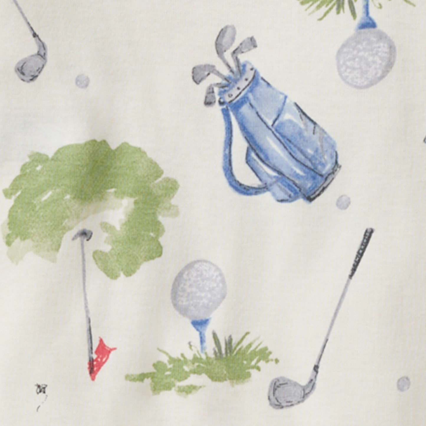 Burt's Bees Baby - Little Golfer Organic Cotton Two-Piece Pajamas