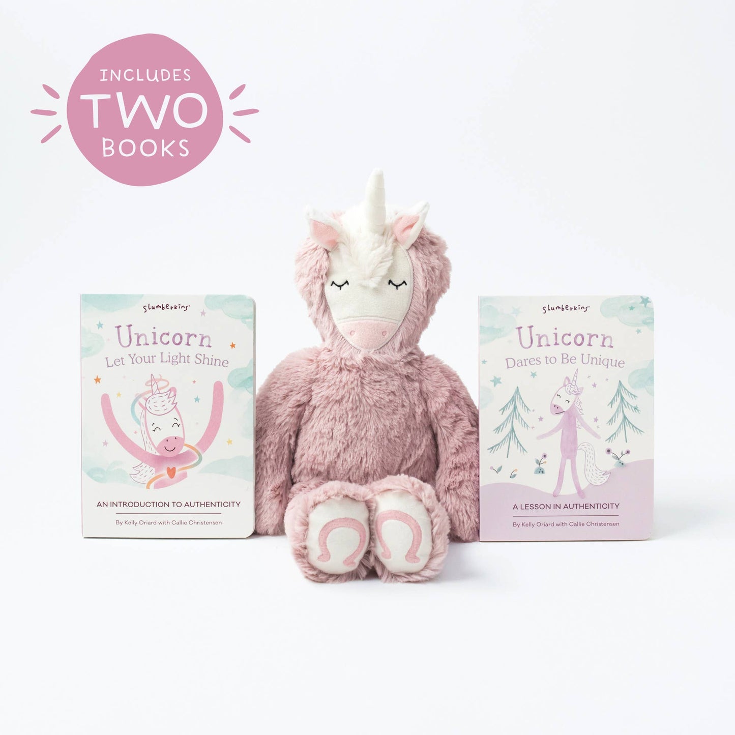 Slumberkins Inc. - Unicorn's Authenticity Plush Set - with 2 books!