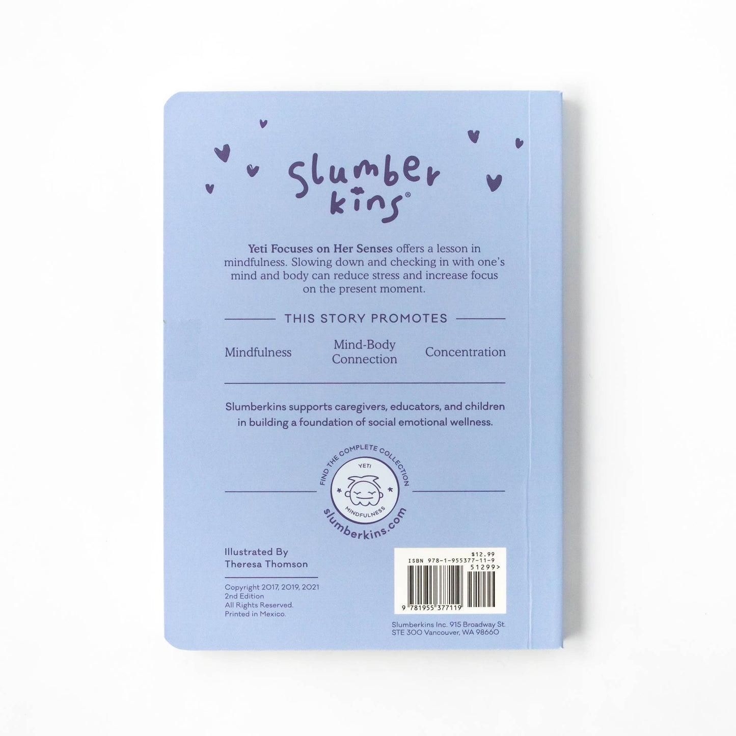 Slumberkins Inc. - Yeti's Mindfulness Plush Snuggler Set - with 2 books!