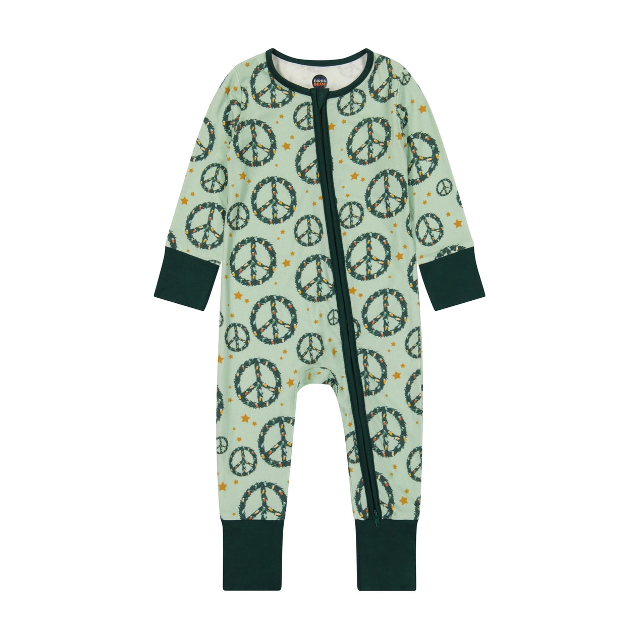 Peace +Joy Baby Bamboo Zip Romper