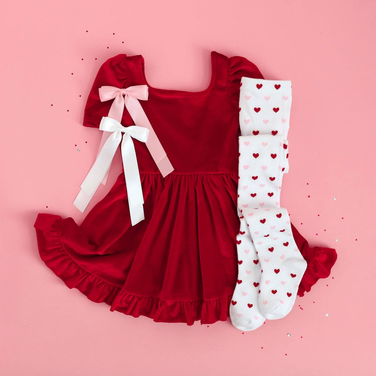 Little Stocking Co. - Heart Knit Tights
