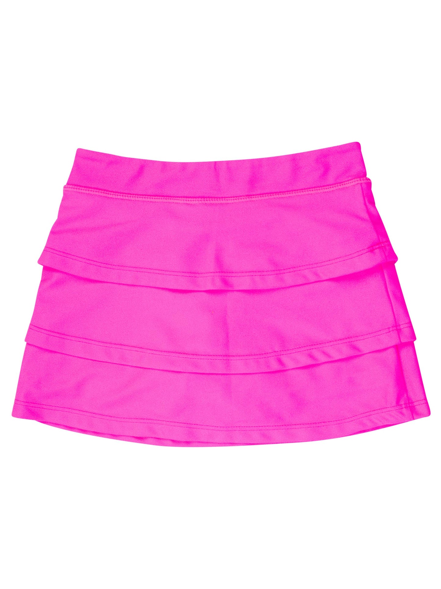 RuffleButts + RuggedButts - Girls Neon Magenta Active Skort