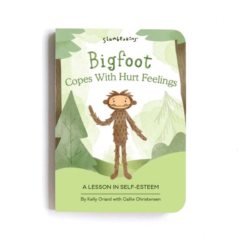 Slumberkins Inc. - Bigfoot's Self Esteem Plush Snuggler Set - with 2 books!