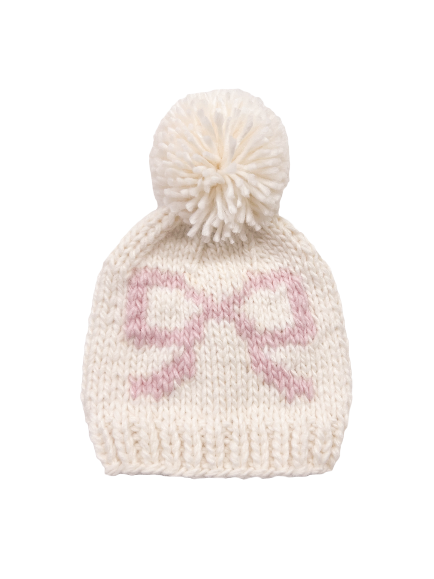 Bow Hat Pink Baby Kid Girl Beanie