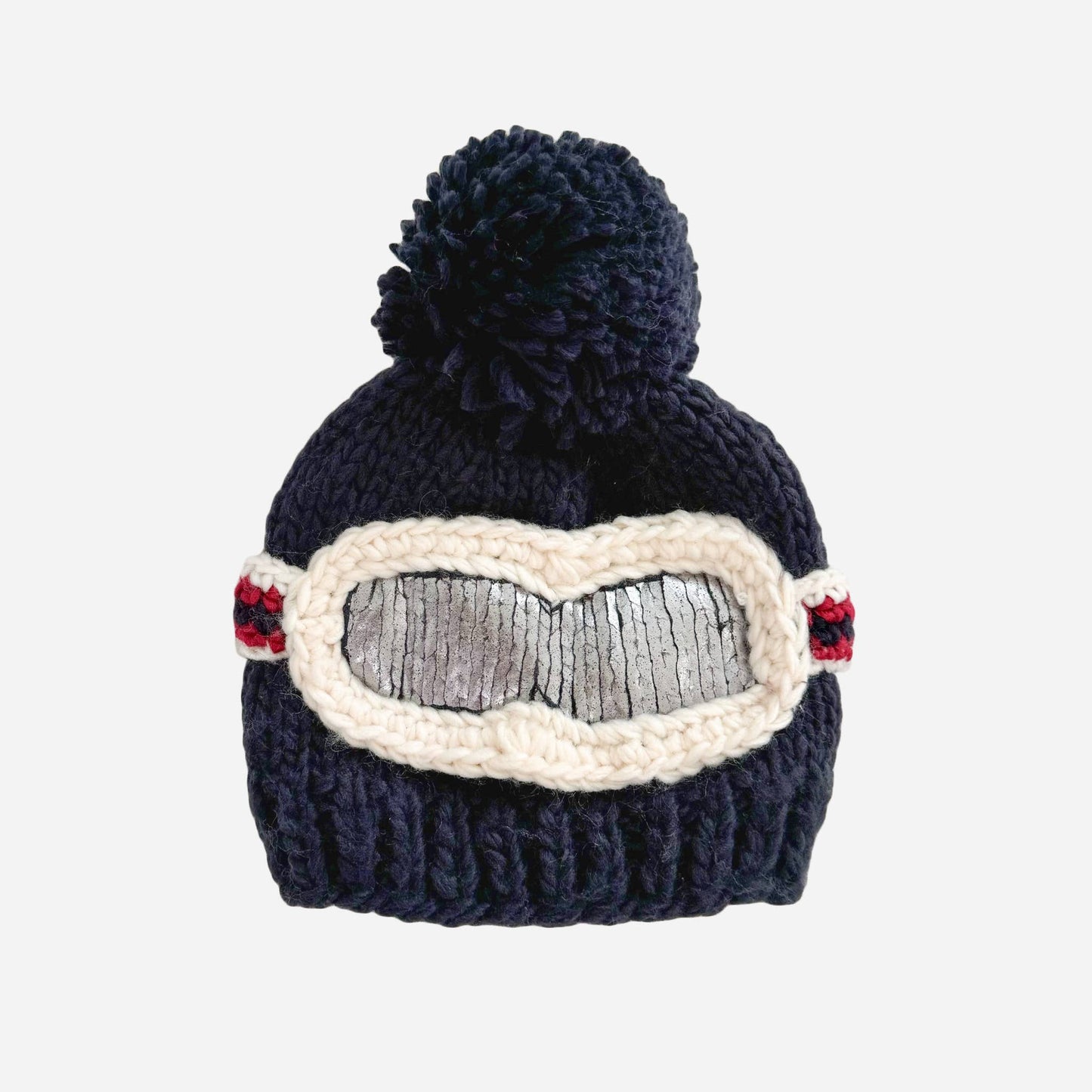 Navy Ski Goggles Beanie