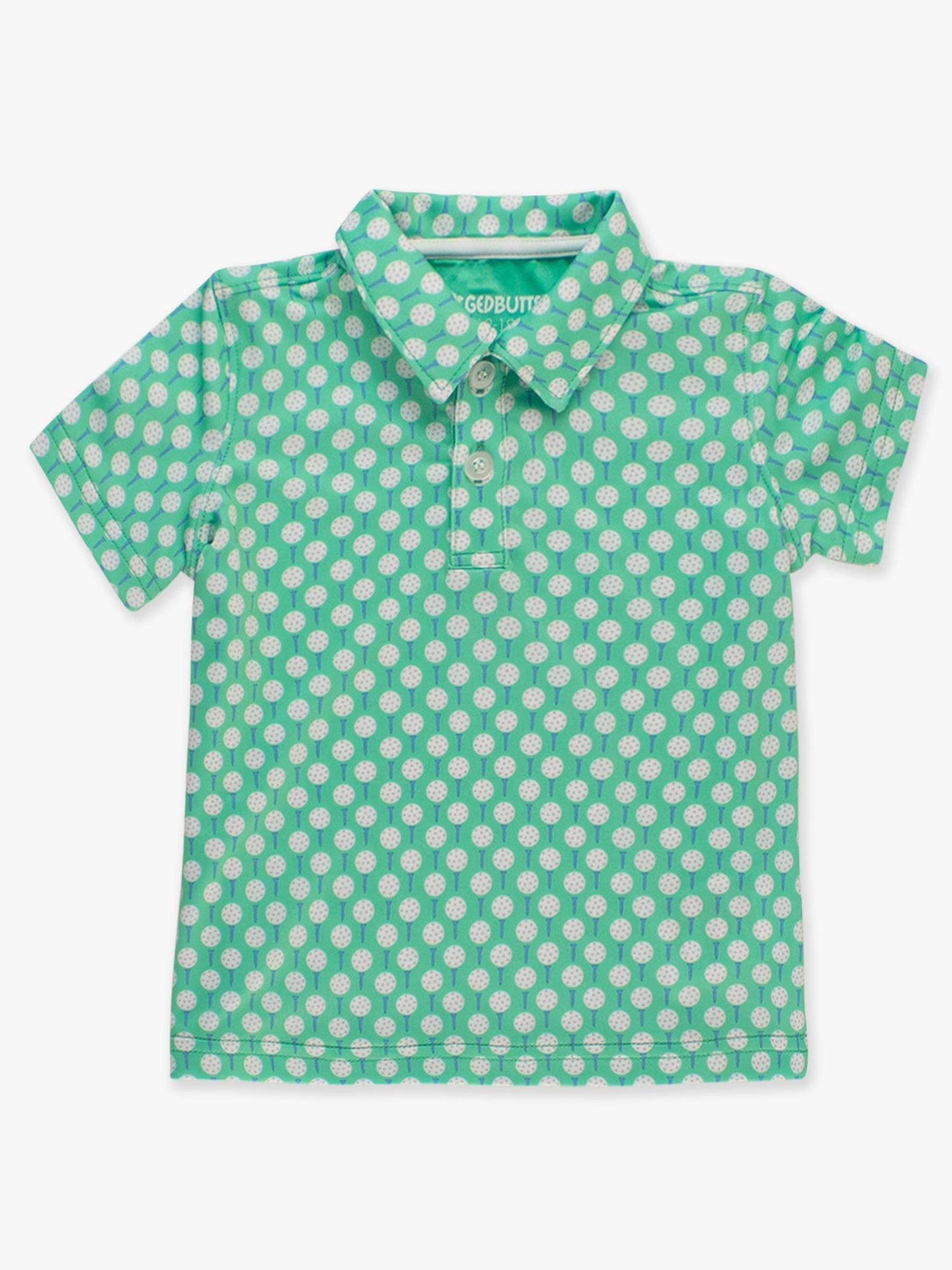 Boys Tiny Tee Time Golf Knit Short Sleeve Performance Polo