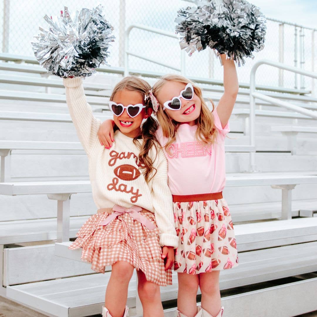 Football Bow Clip