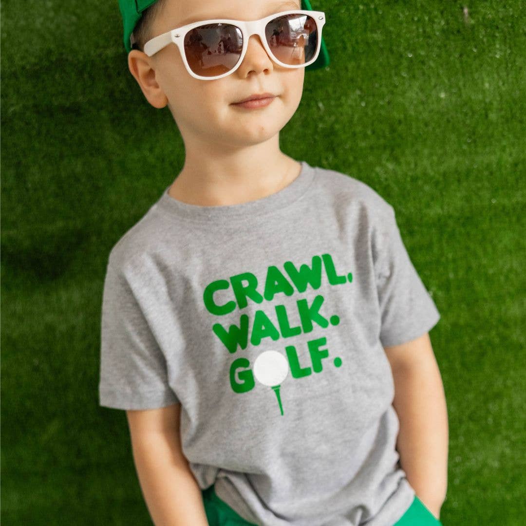 Crawl, Walk, Golf Short Sleeve T-Shirt