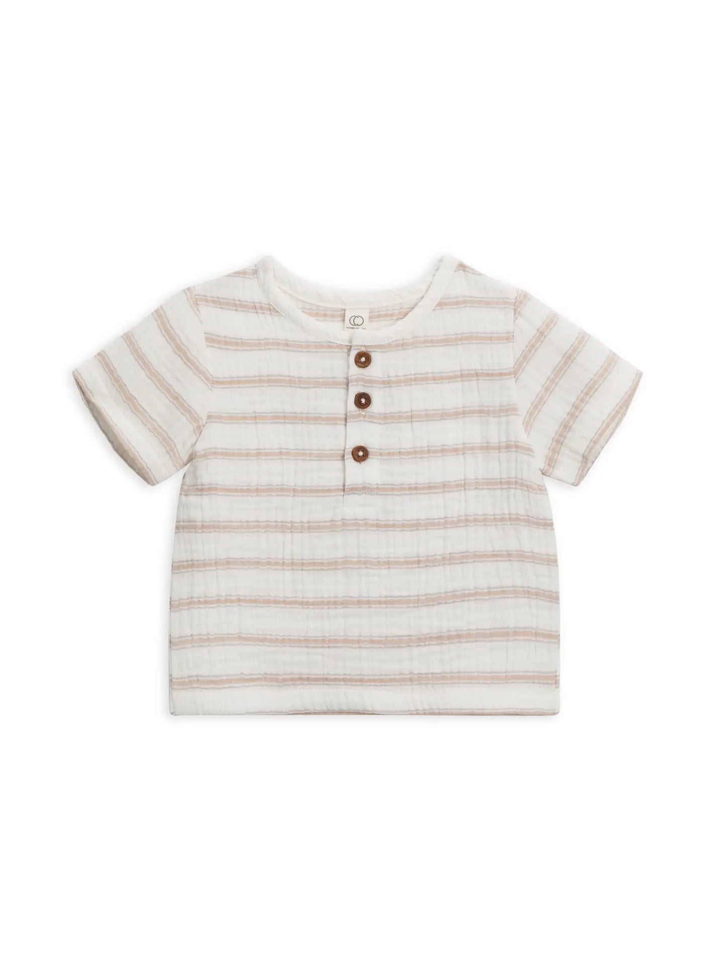 Organic Baby and Kids Dean Muslin Henley