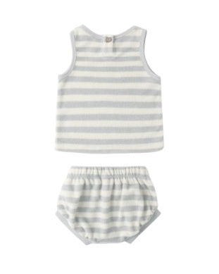 TERRY TANK + SHORT SET SKY STRIPE