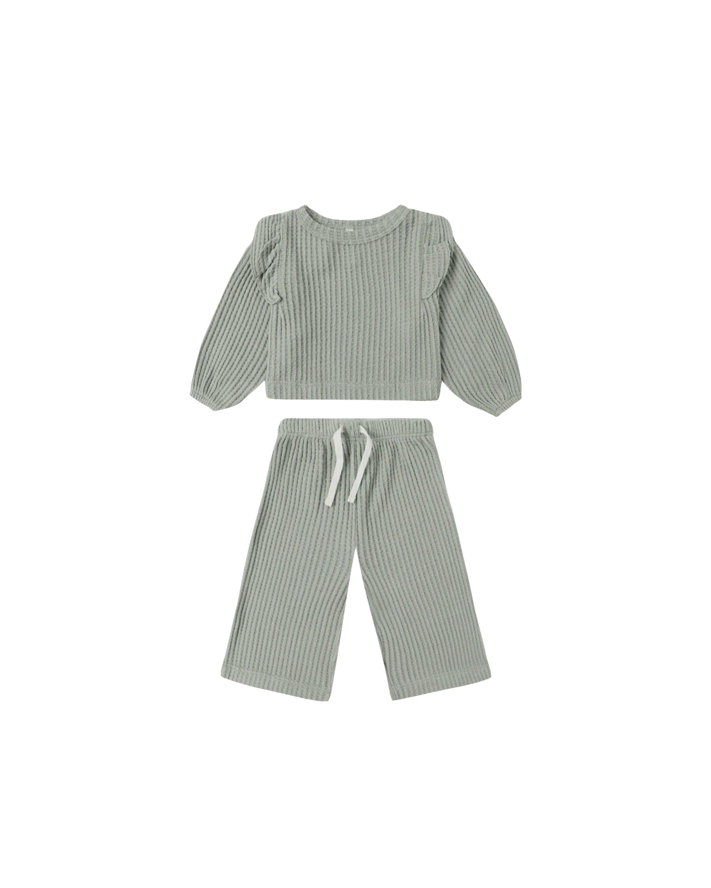 RUFFLE COZY SET || FERN