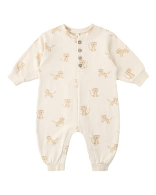 Relaxed Fleece Jumpsuit || Tigers