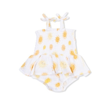 Happy Suns - Smocked Bubble With Skirt