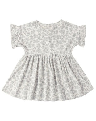 BAMBOO BABYDOLL DRESS || BLUE FLORAL