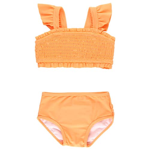 Melon Smocked Bikini